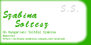szabina soltesz business card