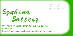 szabina soltesz business card